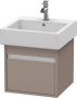 Duravit Ketho Wastafelonderkast 45x44x41cm 1 lade Standaard greep met softclose spaanplaat Basalt Mat KT668504343 - Thumbnail 1