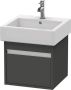 Duravit Ketho Wastafelonderkast 45x44x41cm 1 lade Standaard greep met softclose spaanplaat Grafiet Mat KT668504949 - Thumbnail 1