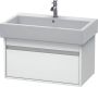 Duravit Ketho Wastafelonderkast 75x44x41cm 1 lade Standaard greep met softclose spaanplaat wit Mat KT668701818 - Thumbnail 1