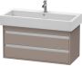 Duravit Ketho Wastafelonderkast 95x44x48cm Standaard greep met softclose spaanplaat Basalt Mat KT663804343 - Thumbnail 1