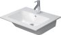 DURAVIT Dubbele wastafel ME by starck met overloop 1x kraangat met overloop 630 x 180 x 490mm (BxHxD) keramiek wit - Thumbnail 1