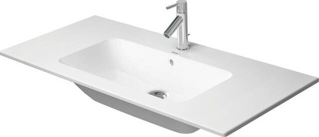 DURAVIT Me by Starck dubbele meubelwastafel 130x49cm zonder kraangat glans wit Wondergliss