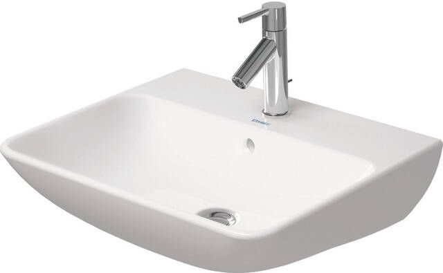 Duravit ME by Starck wastafel 55x44cm met 1 kraangat met overloop wit 2335550000