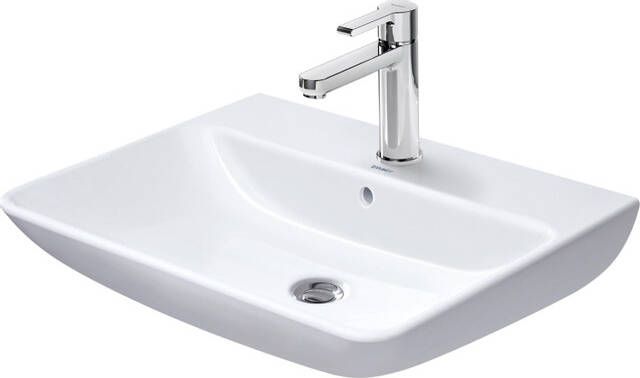 Duravit ME by Starck wastafel 65x49cm met 1 kraangat met overloop met wondergliss wit 23356500001