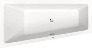 Duravit No.1 trapeziumvormig inbouw ligbad met één rugsteun links 160 x 85 cm wit