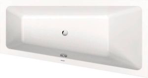 Duravit No.1 trapeziumvormig inbouw ligbad met één rugsteun rechts 160 x 85 cm wit