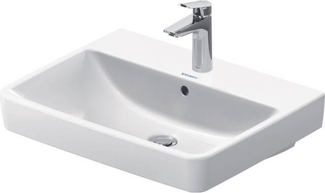 Duravit No.1 wastafel met kraangat en overloop 60 x 46 cm wit