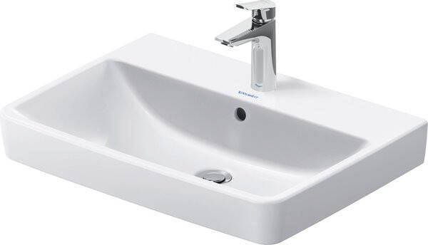 Duravit No.1 wastafel met kraangat en overloop 65 x 46 cm wit