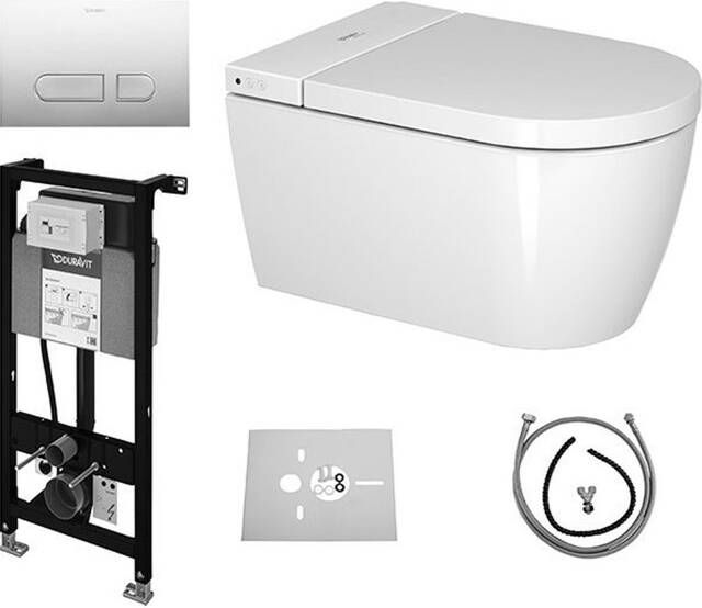 Duravit Sensowash pack douche wc m inbouwres bedieningsplaat wit wd7011007000