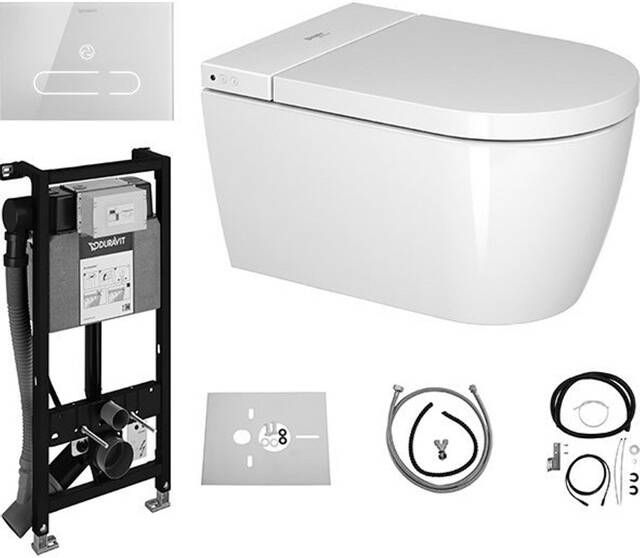 Duravit Sensowash pack douche wc m inbouwres bedieningsplaat wit wd7014001000