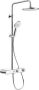 Duravit Shower Systems Douchesysteem thermostaische mengkraan HOH=15cm slang 160cm hoofddouche 23cm handduche rond chroom wit hoogglans TH4382008005 - Thumbnail 1