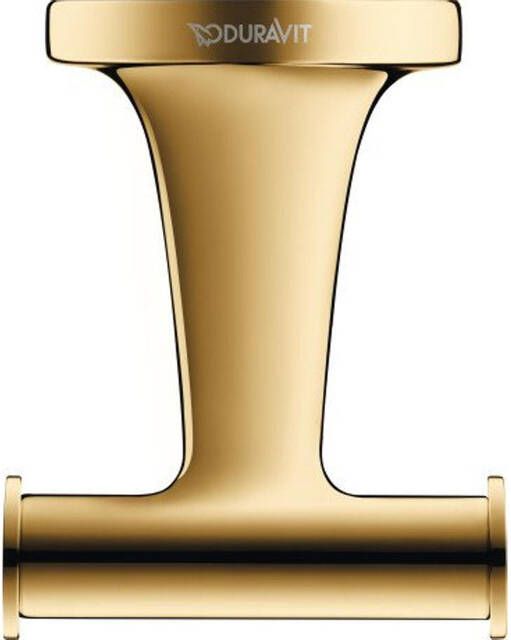 Duravit Starck T Handdoekhaak dubbel rond goud gepolijst 0099303400
