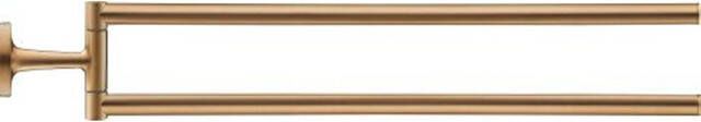 Duravit Starck T Handdoekhouder 2 stangen 46.5cm draaibaar brons geborsteld 0099410400