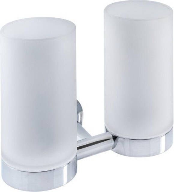 Duravit Starck T Tandenborstelhouder dubbel matglas chroom 0099481000