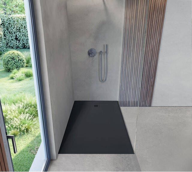 Duravit Sustano Douchebak 150x80x3cm Rechthoek DuraSolid Antraciet mat 720283650000000