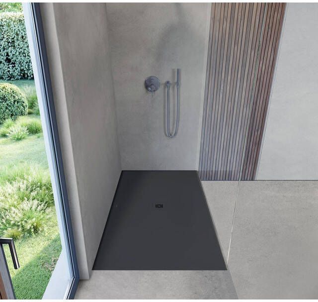 Duravit Sustano Douchebak 180x80x3cm Rechthoek DuraSolid Antraciet mat 720288650000000