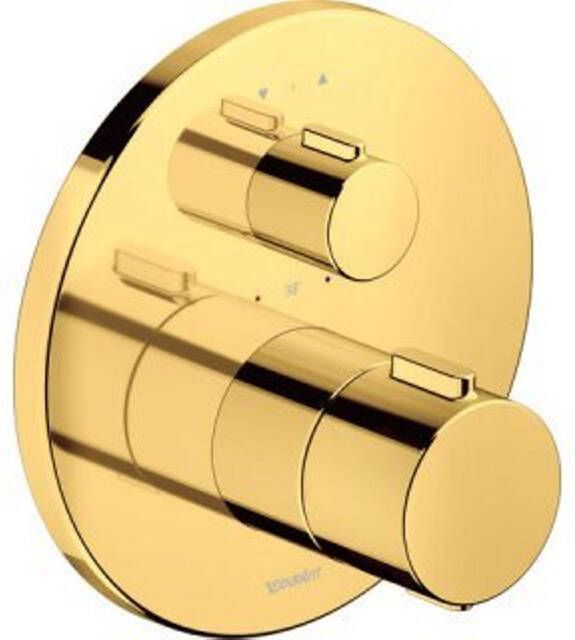 Duravit Thermostatarmaturen Afdekset 2 functies gepolijst goud th4200014034