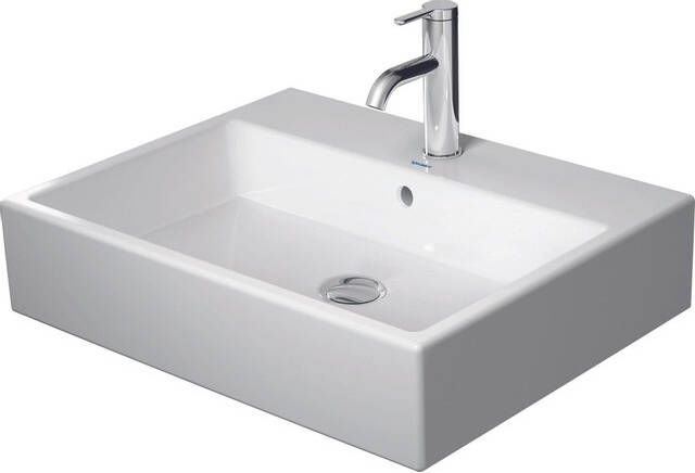 Duravit Vero Air wastafel met kraangat overloop en onderzijde geglazuurd 16 5 x 60 x 47 cm wit