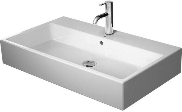 Duravit Vero Air Wastafel 80x47cm zonder kraangat met overloop geslepen wit 2350800028