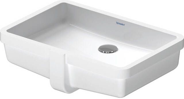 Duravit Vero onderbouwwastafel voor houten console 48.5x31.5cm met overloop zonder kraanvlak wit 0330480000