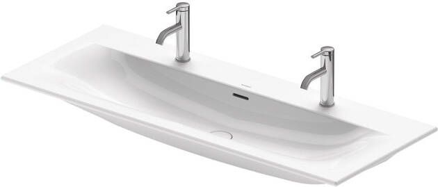 Duravit Viu meubelwastafel 1 kraangat met overloop 123x49cm m. WG wit 23441200001