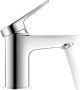 Duravit Wave Wastafelmengkraan s-size eengreeps zonder waste voorsprong 9.5cm chroom hoogglans wa1010002010 - Thumbnail 1