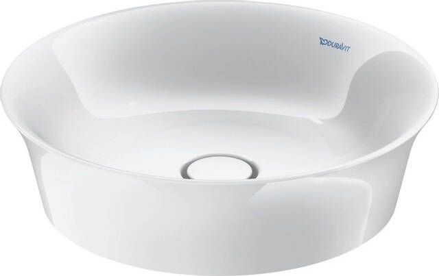 Duravit White tulip opzetwastafel 43x43cm Keramiek Rond Glans Wit 2362430079