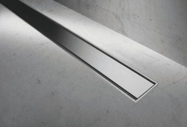 Easy Drain Compact 50 taf low zero douchegoot 70cm m1 waterslot 50 mm rvs geborsteld edm1taflz700-50