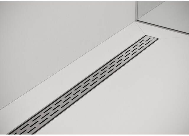 Easy Drain Compact afvoergoot 6x80cm enkele plaat met zijuitloop 50mm RVS edcom800-50