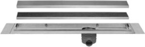 EASYDRAIN Easy Drain Multi RVS douchegoot LxB= 1000x98mm rechthoekig met RVS rooster voor tegels schuifeind horizontaal 50mm met sifon