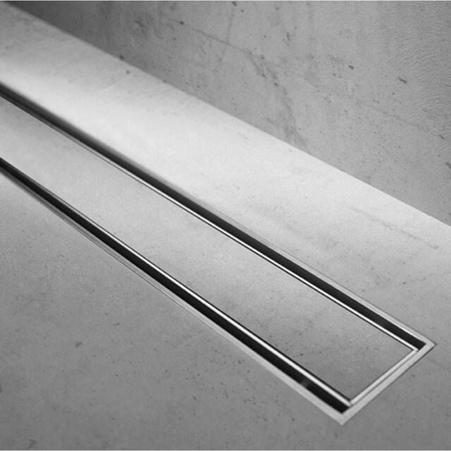 Easy Drain Modulo TAF low douchegoot 70x6.7cm met vloerflens Waterslot: 30mm- RVS geborsteld edm1taflt700-30