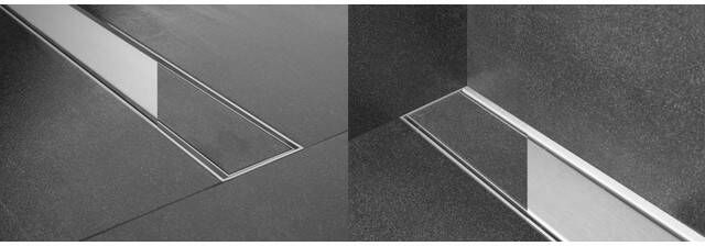 Easy Drain Multi TAF afvoergoot enkele plaat 150cm met Zero design rooster RVS edmtaf1500