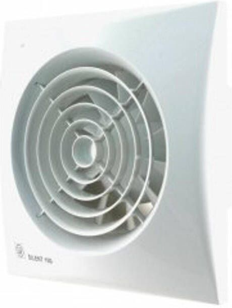 Elofer s&p. ventilator silent 100mm 230v wit 189665