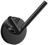 EMCO handdoekhaak met 2 haken zamak gelakt hxdxl 80x40x75mm kleur zwart