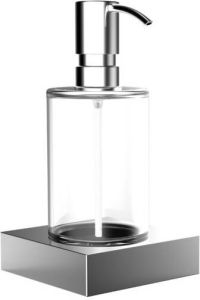 Emco Liaison zeepdispenser met glazen flacon 17 1 x 9 x 9 cm chroom