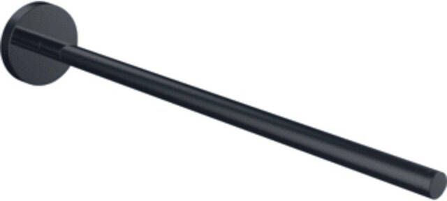 Emco Round Handdoekhouder 30cm enkel niet draaibaar zwart 435013330