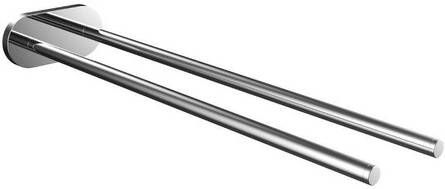Emco Round Handdoekhouder 40cm dubbel niet draaibaar chroom 435000140