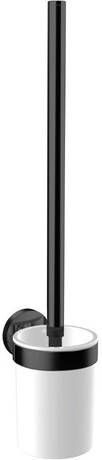 Emco Round Toiletborstelhouder open wandmontage zwart wit 431513300