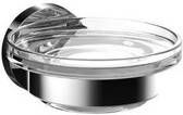 Emco Round Zeephouder 10x9x5cm met zeepschaal chroom kristal helder glas 433000100