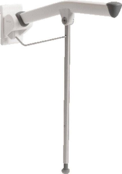 Etac Toiletarmsteun Rex Opklapbaar met Steunpoot 70 cm Wit (draagvermogen tot 150 kg)