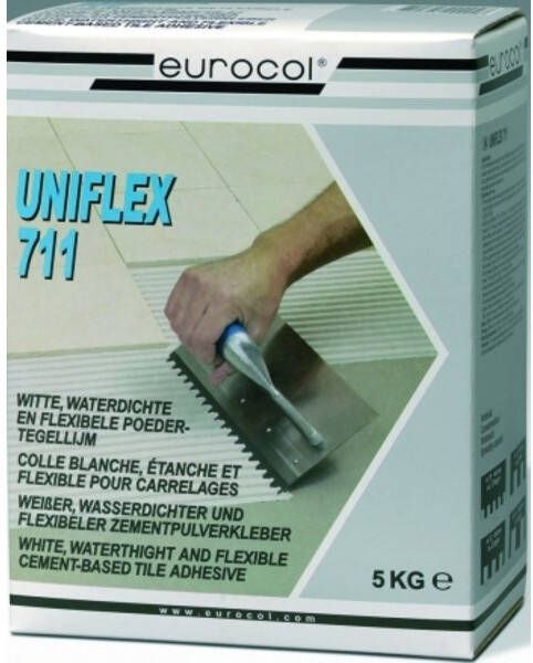 Eurocol Tegelpoederlijm Doos A 5 Kg. 711 Uniflex