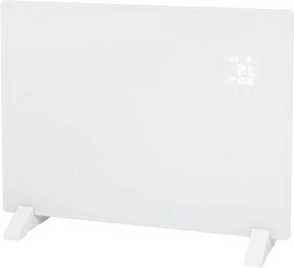 Eurom Convector Verwarming Alutherm Verre 1000W Voor in de Badkamer met Wi-Fi en Glazen Behuizing Wit - Foto 2