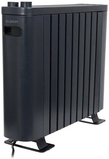 Eurom RAD radiatorkachel 48x15x42cm 1000watt staand- metaal zwart mat 363784