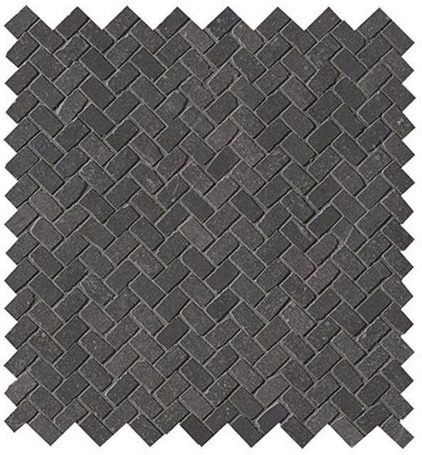 Fap Ceramiche Maku wand- en vloertegel 30x30cm Natuursteen look Dark mat (antraciet) SW07314735-1