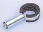 Flamco eenbandsbeugel BKI staal grijs uitwendige buisdiameter 15mm strop - Thumbnail 1
