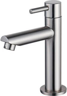 Fortifura Calvi Fonteinkraan 15.4cm opbouw 1gats PVD Geborsteld RVS PVD (RVS) SW696237