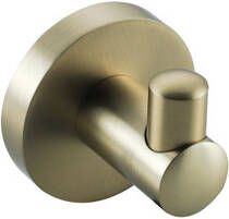 Fortifura Calvi Handdoekhaak enkel rond met rozet Geborsteld Messing PVD (Goud) SW639937