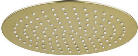 Fortifura Calvi Hoofddouche 25cm rond 6mm Geborsteld Messing PVD (Goud) SW720555