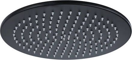 Fortifura Calvi Hoofddouche 30cm rond 6mm zwart mat SW1139120