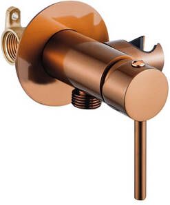 Fortifura Calvi Mengkraan Bidet met handdouchehouder geborsteld koper SW1236933